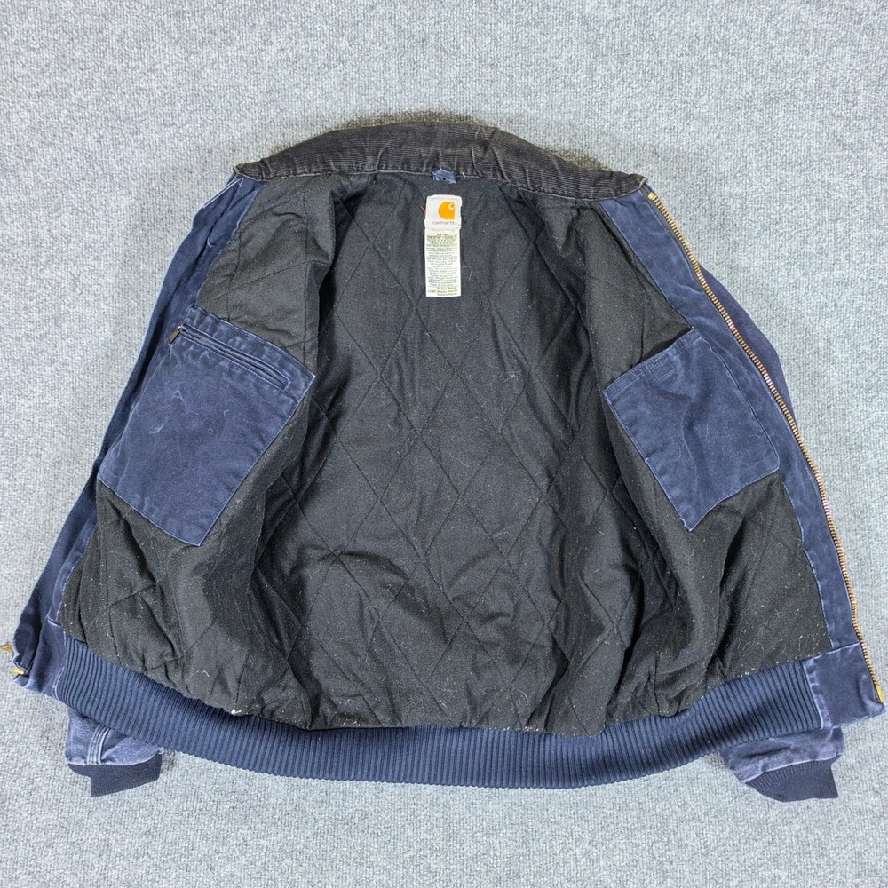 Vintage Carhartt J14 MDT Midnight Navy Santa Fe Jacket Mens Size Medium 90s Y2K - Picture 5 of 9